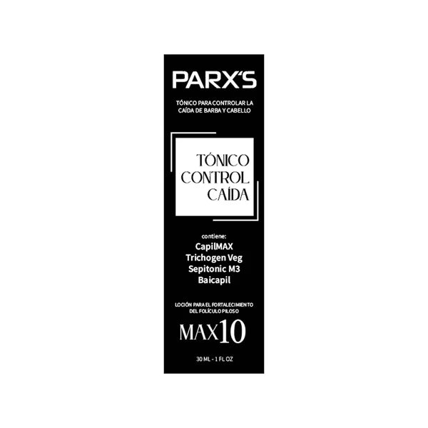 Tónico Minoxidil PARX’S Max10 – Crecimiento Barba y Cabello 30ml