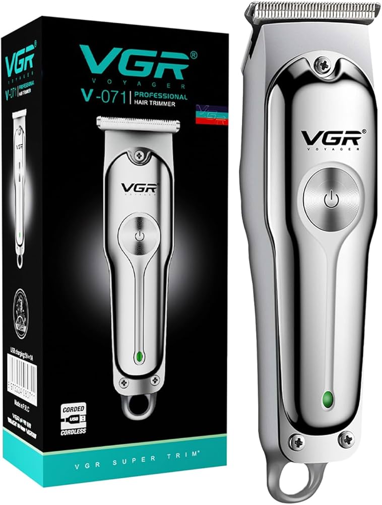 VGR V-071 – Patillera Inalámbrica Recargable de Precisión Trimmer Personal