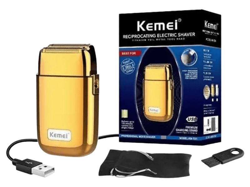 Kemei KM-TX1 – Shaver Recargable Inalámbrica Uso profesional