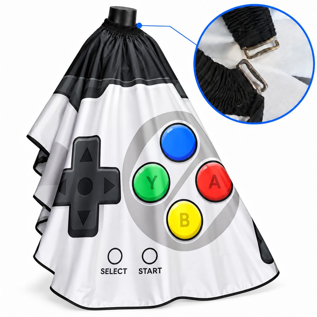 Capa de Barbería para Niño Play con Broche