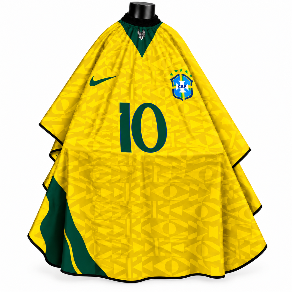Capa Sublimada Brasil para Barbería con Broche