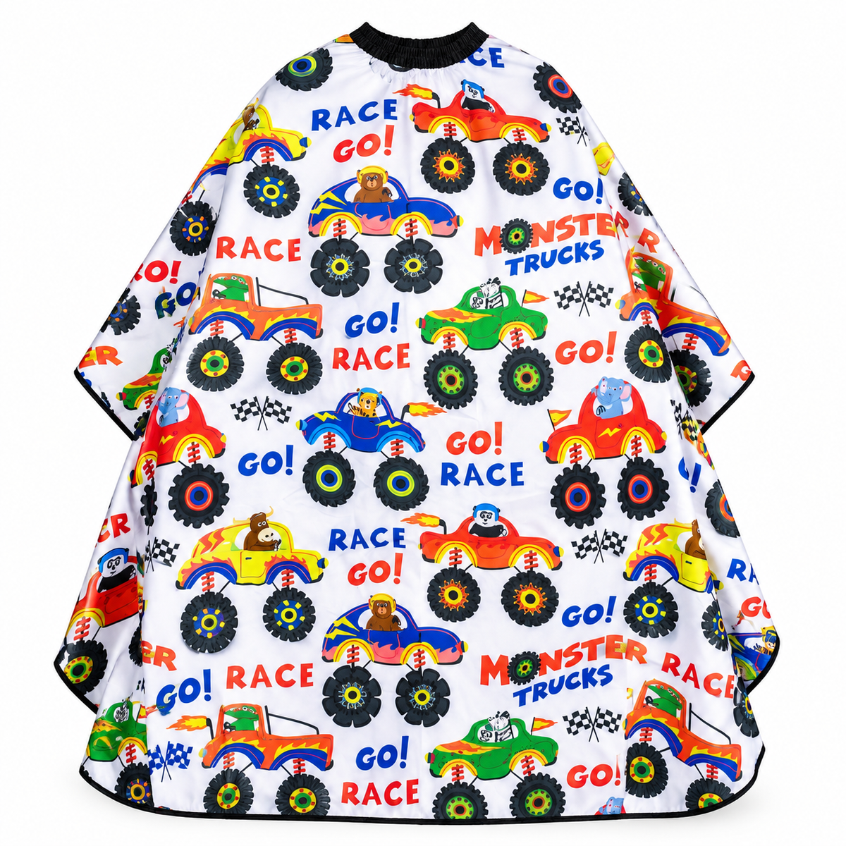 Capa para niño Go Race con Broche – Diseño Carros Monster Trucks