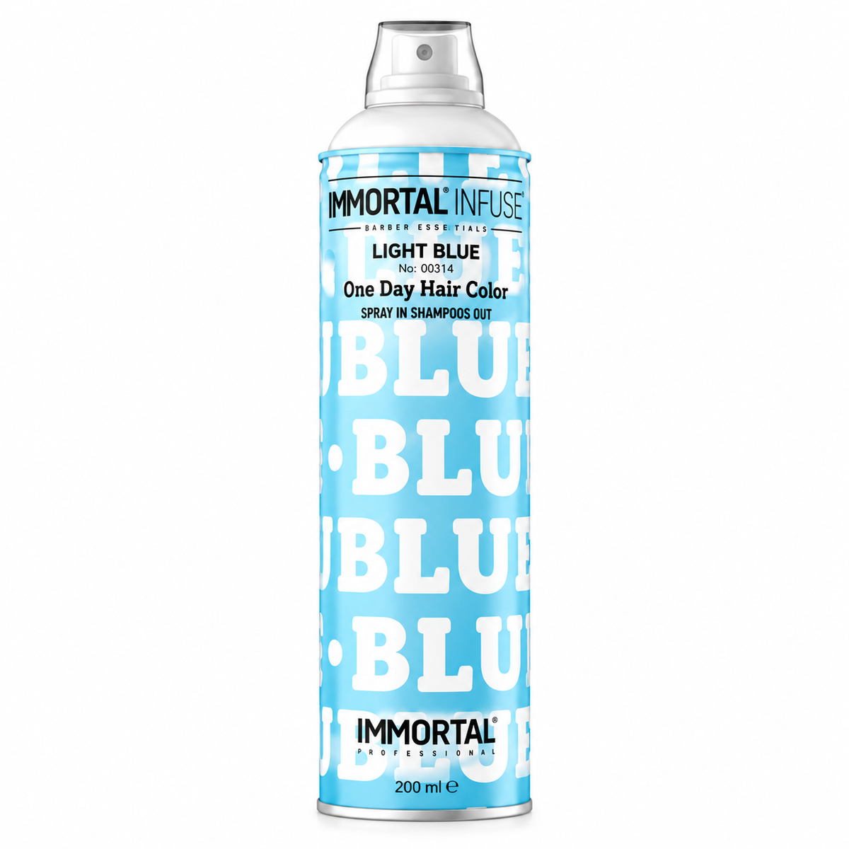 Spray Color Temporal Immortal Light Blue Azul Claro 200 ml