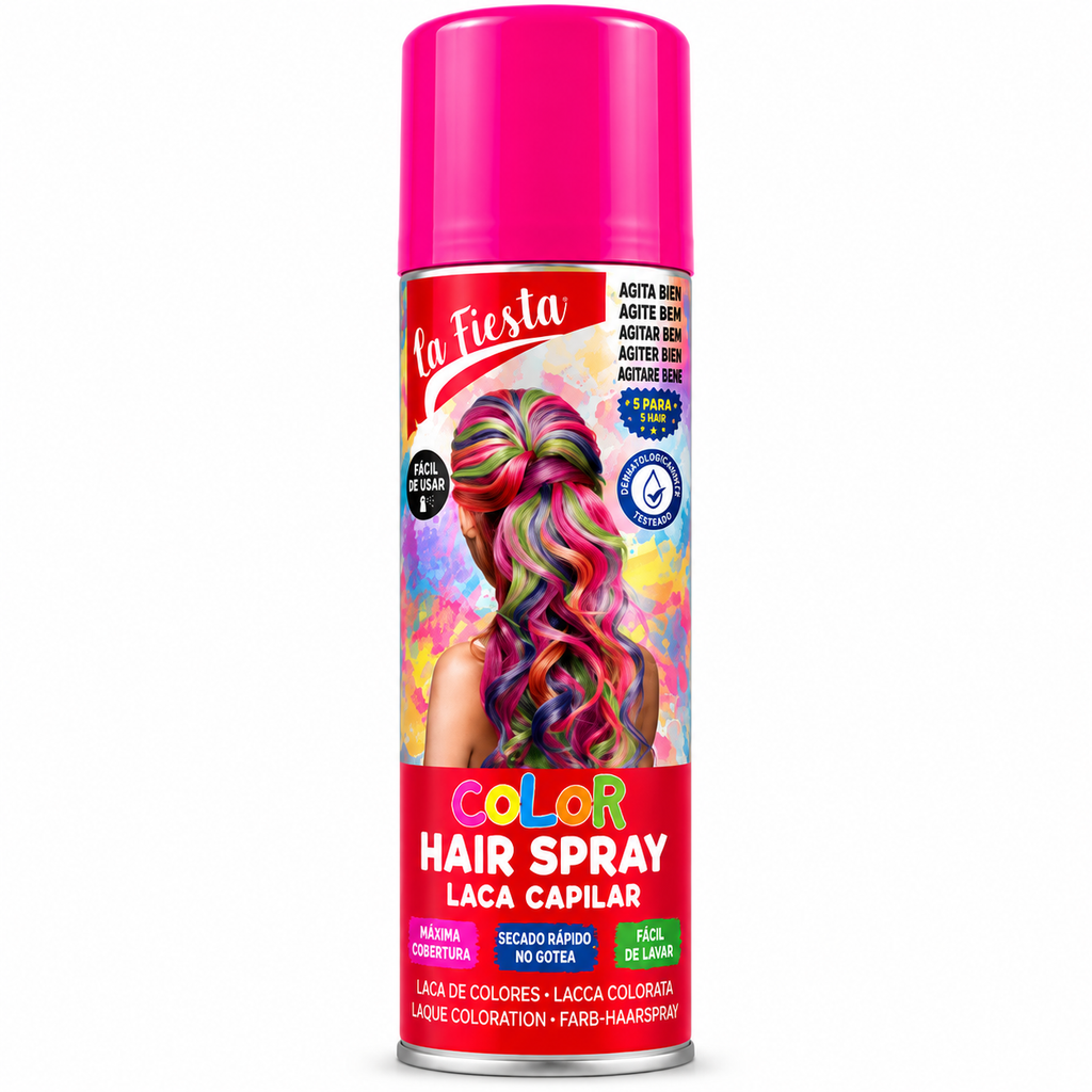 Laca Color Temporal La Fiesta Rosado 125 ml