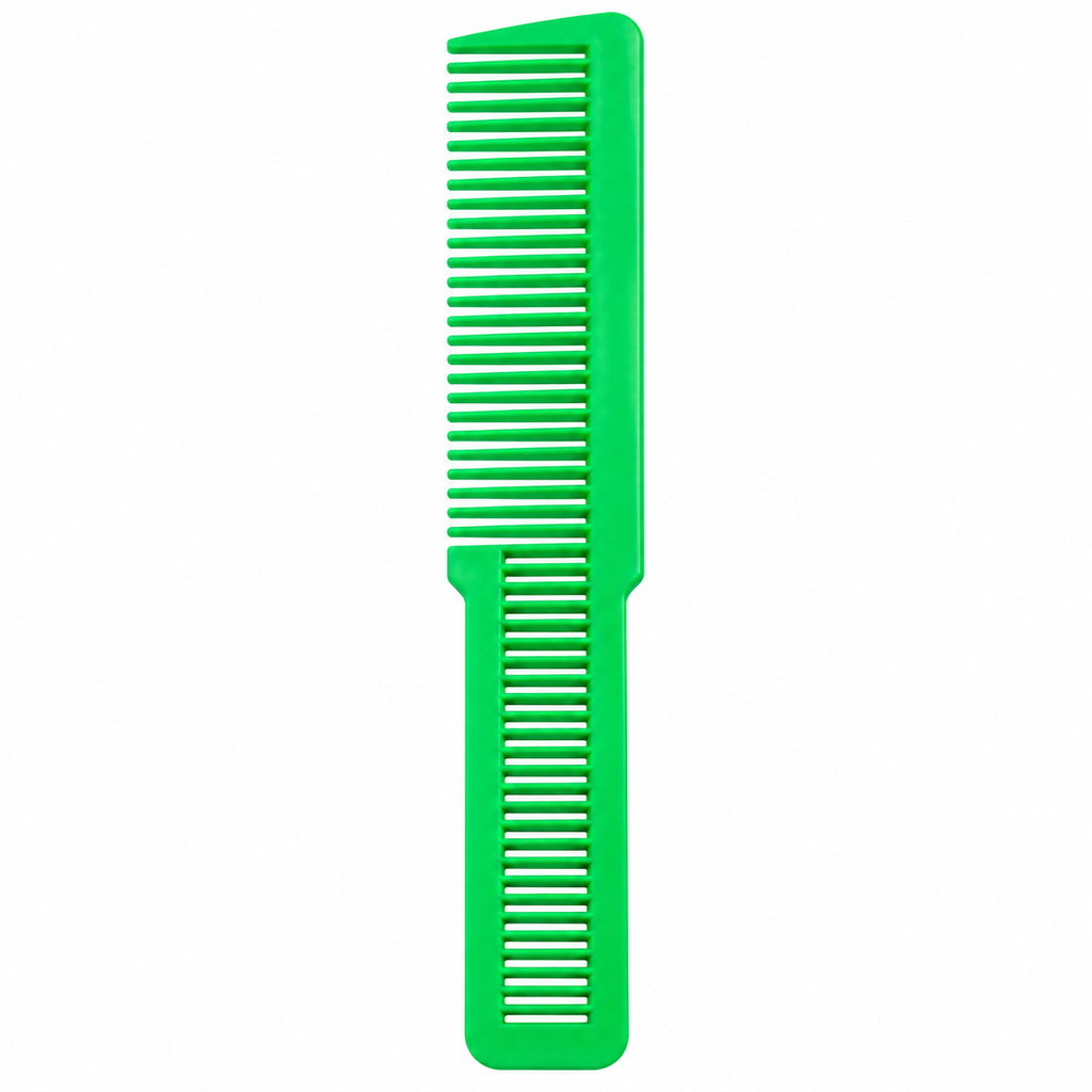 Peine Profesional Tipo Wahl Doble Diente – Verde y Rojo