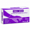 Guantes de Nitrilo Negros Línea Mega Talla M – 100 Unidades