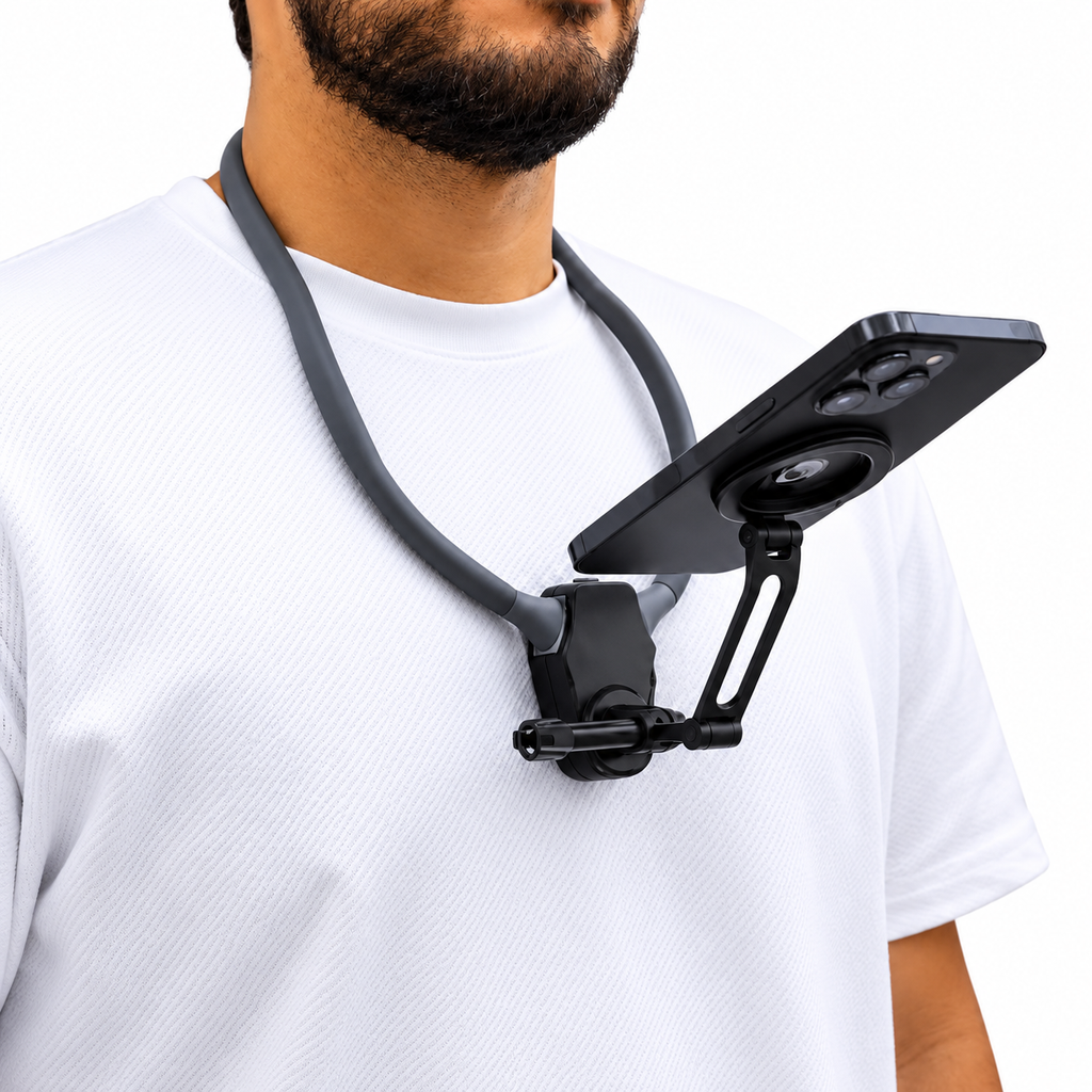 Soporte de Cuello para Celular Manos Libres – Ajustable