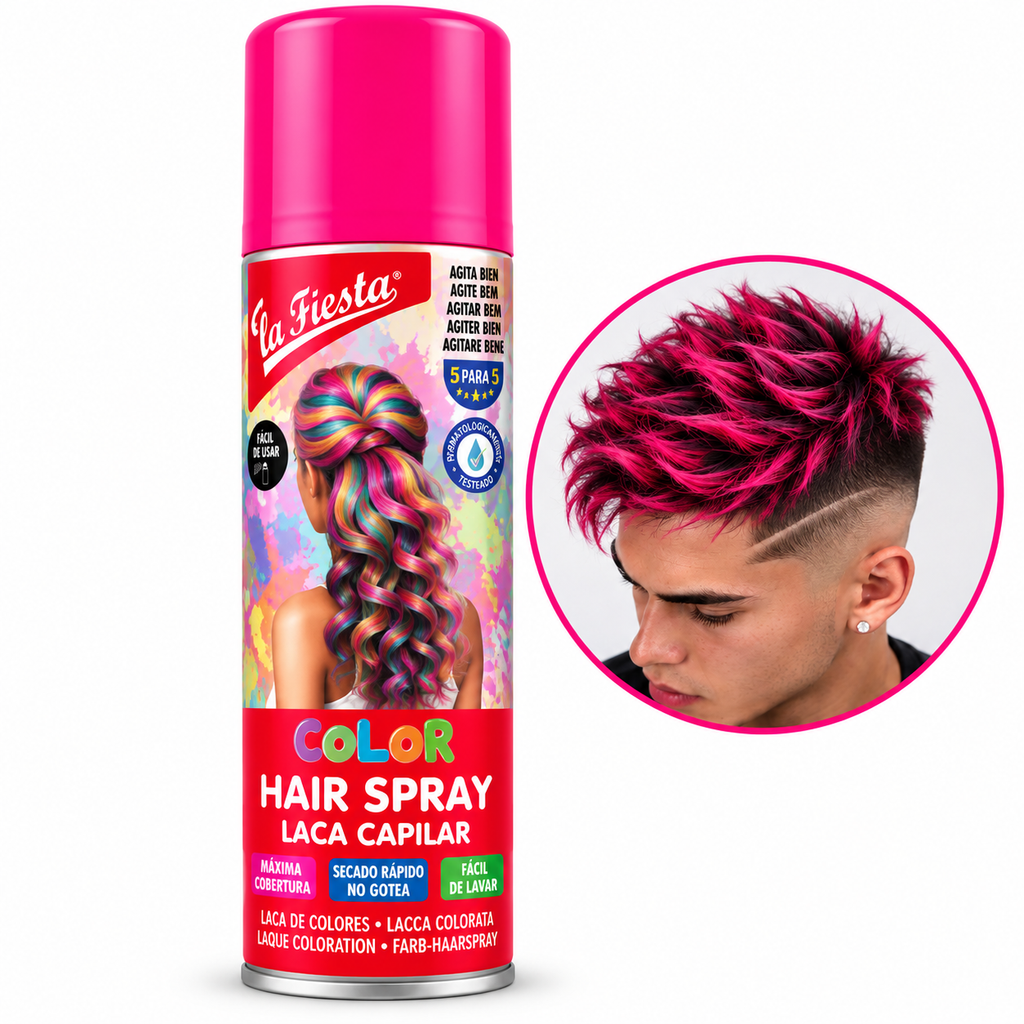 Laca Color Temporal La Fiesta Rosado 125 ml