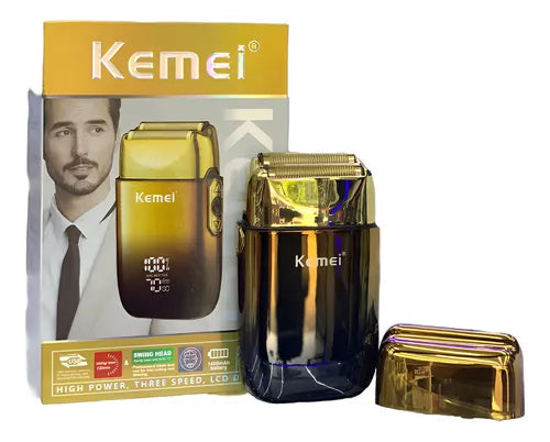 Kemei KM-TX10 – Afeitadora Shaver Profesional Recargable USB con Display LCD