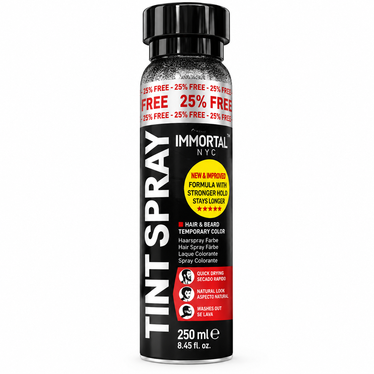 Tinte en Spray Immortal Black Negro – 250 ml