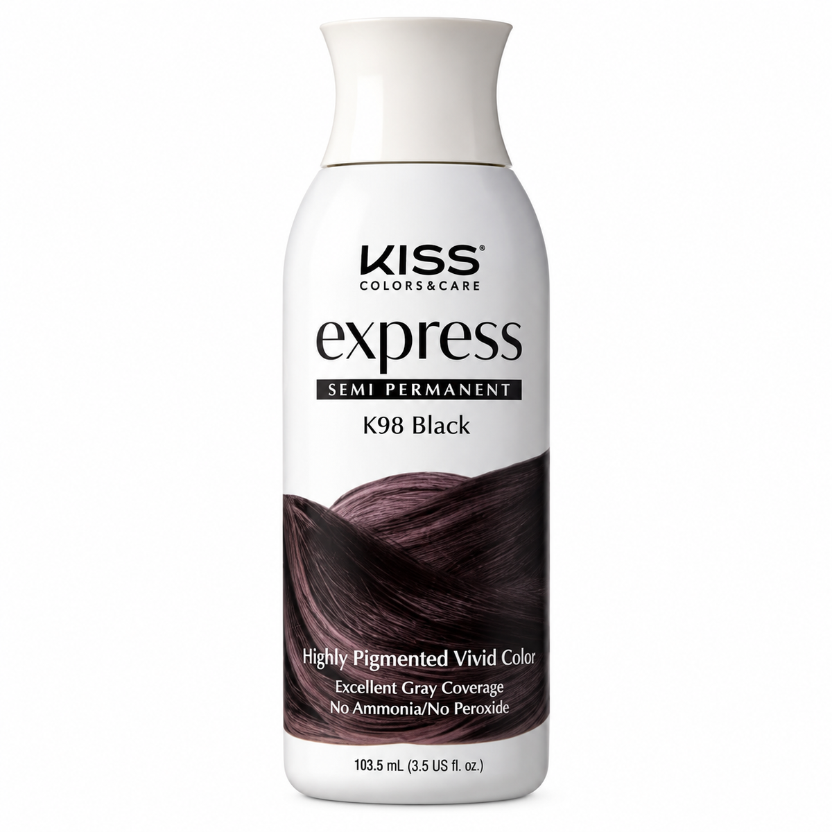KISS Express Color Semi Permanente K98 Black – Negro 103,5 ml