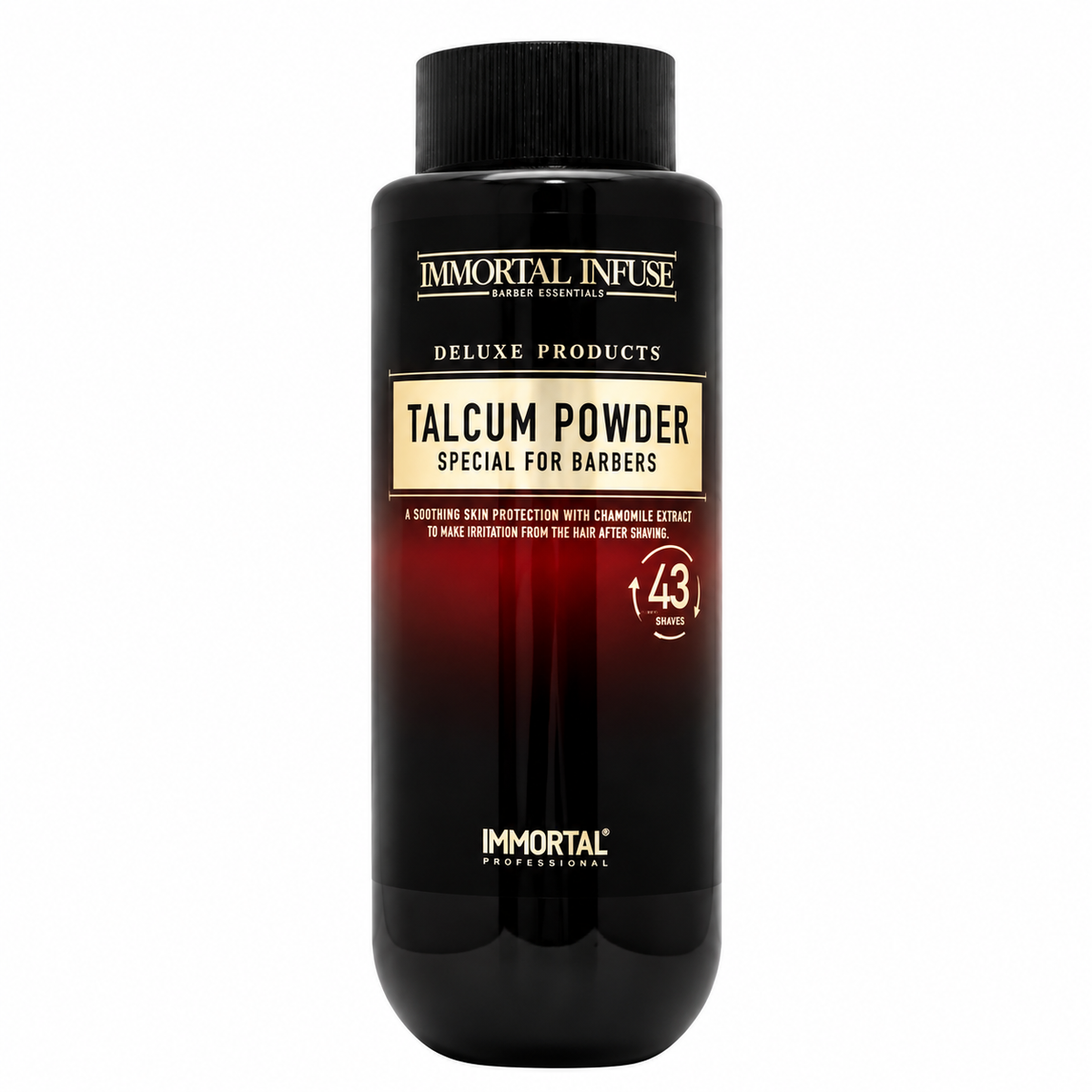 Talco Perfumado Immortal Infuse para Barbería 180 g