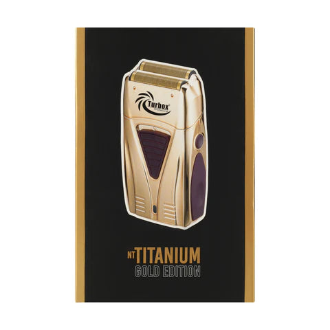 Turbox Titanium Gold Edition – Afeitadora Shaver Profesional Dorada