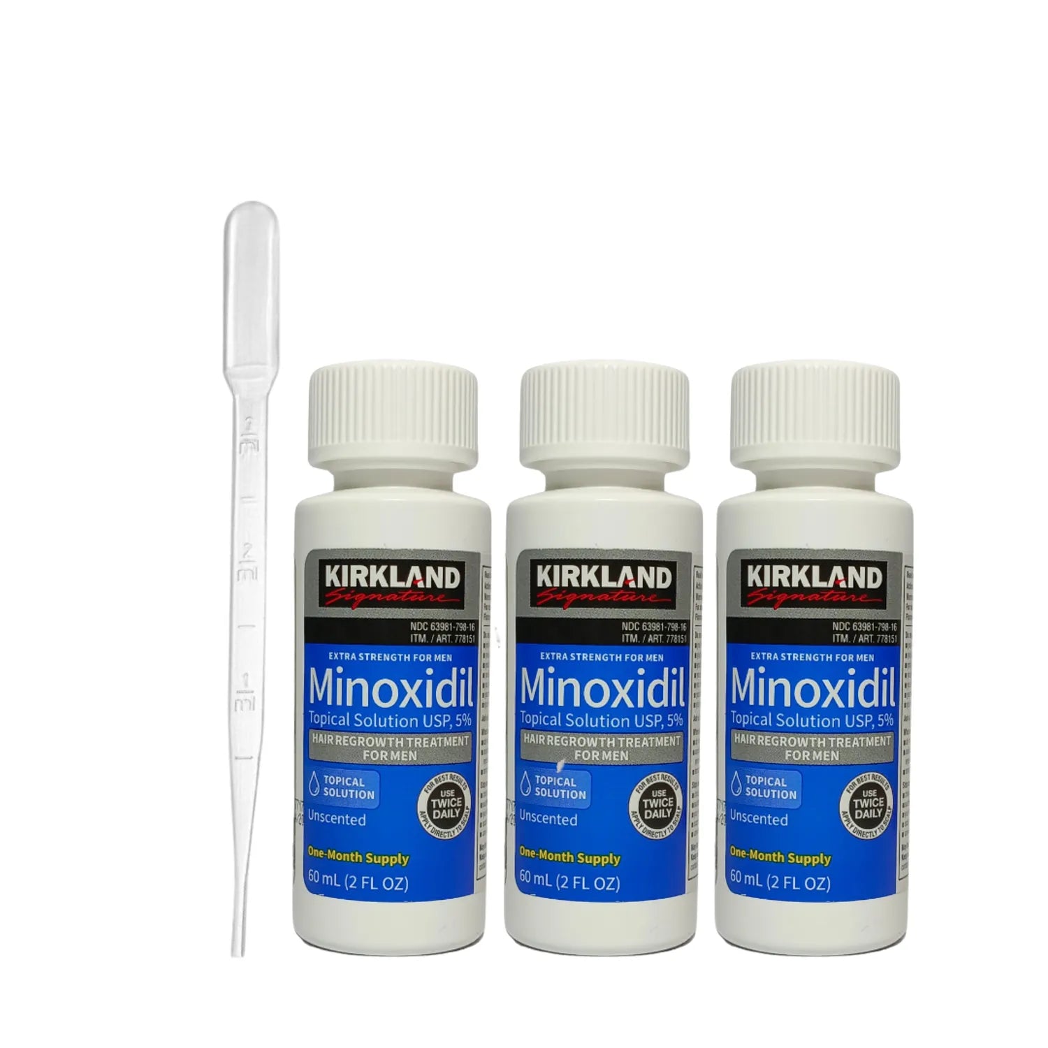 Kirkland Signature – Minoxidil 5% Solución Tópica para Hombre 60ml